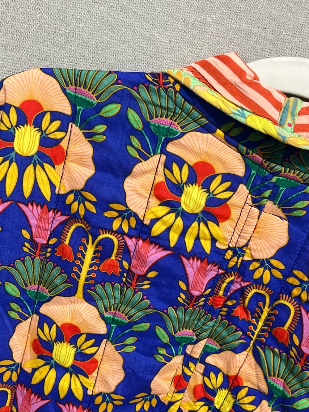 Anthropologie Mary O'Malley Reversible Quilted Robe M/L Modal - Picture 11 of 12